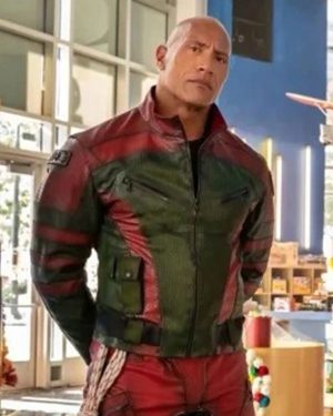 Dwayne The Rock Johnson Red One Leather Jacket