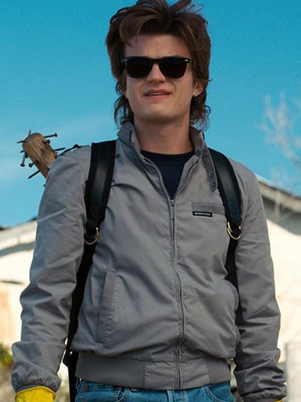Steve Harrington Stranger Things Grey Jacket