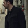 John Krasinski Black Leather Jacket