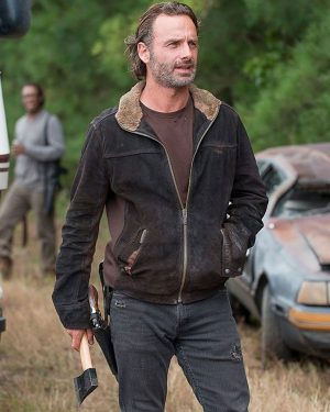 Andrew Lincoln The Walking Dead Rick Grimes Leather Jacket