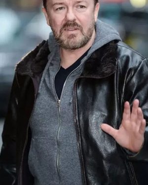 TV Series After Life Ricky Gervais Leather Jacket