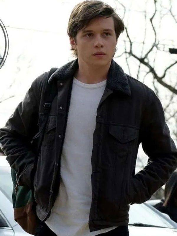 Nick Robinson Black Denim Jacket