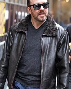 After Life Ricky Gervais Leather Jacket