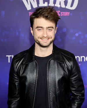 Daniel Radcliffe Weird The Al Yankovic Story Black Leather Jacket - Image 4
