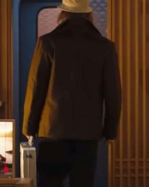 Brad Pitt Bullet Train 2022 Ladybug Peacoat
