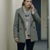 Jessica De Gouw TV Series The Secrets She Keeps Grey Peacoat
