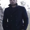 Sebastian Stan Black Peacoat