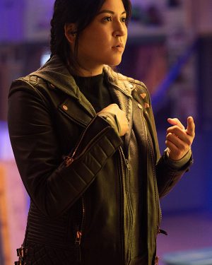 Alaqua Cox Leather Jacket