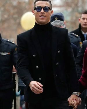 Cristiano Ronaldo Black Wool Blazer