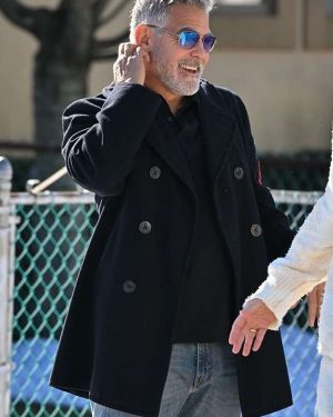 Wolfs 2024 George Clooney Black Coat