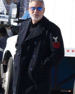 George Clooney Black Coat