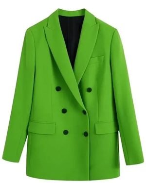 My Life Is Murder Lucy Lawless Green Blazer