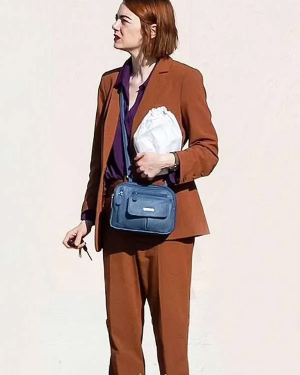 Emma Stone Brown Blazer