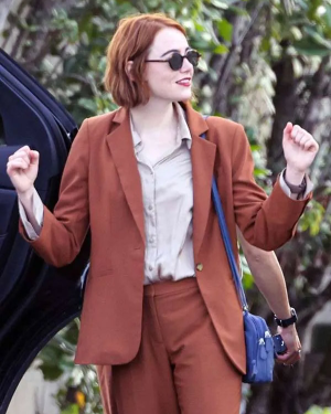 Emma Stone Brown Blazer Kinds Of Kindness
