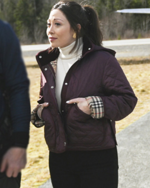 Reenie Greene Maroon Quilted Jacket