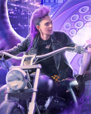 Tanya Reynolds Purple Leather Jacket Harold And The Purple Crayon