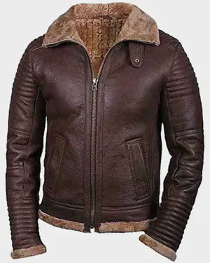 Rayyan Sheepskin Shearling Brown Jacket
