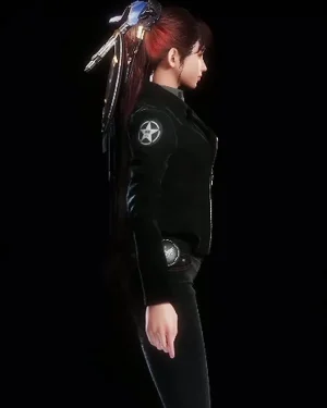 Stellar Blade 2024 Eve Black Leather Jacket