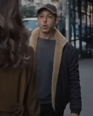 Succession Season 4 Kendall Roy Shearling Leather Jacket