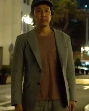 Alternative view of Squid Game S01 Lee Jung-jae Gray Blazer