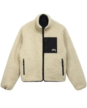 Stussy 8 Ball Reversible Sherpa Jacket 2024