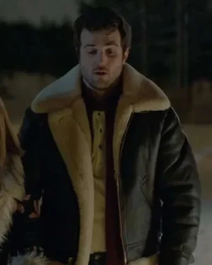 The Finnish Line 2024 Beau Mirchoff Black Leather Jacket