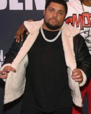 Den of Thieves 2 O’Shea Jackson Jr. Black Shearling Jacket