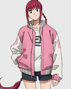 Lu Xiaotang Sakamoto Days Pink Varsity Jacket