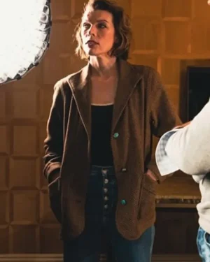 Alternative view of In the Lost Lands Milla Jovovich Brown Blazer