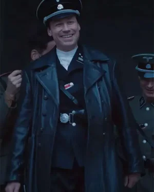 The World Will Tremble David Kross Black Leather Coat