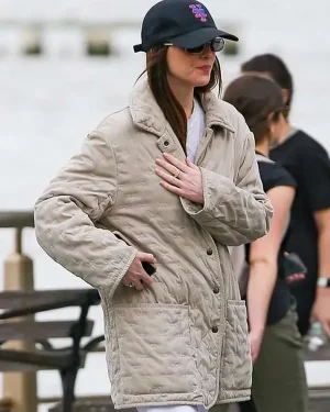 Alternative view of Materialists 2025 Dakota Johnson Quilted Jacket