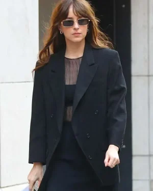 Materialists 2025 Dakota Johnson Black Blazer