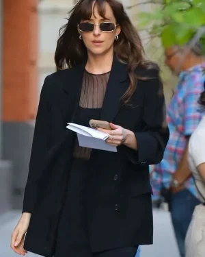 Materialists Dakota Johnson Black Blazer