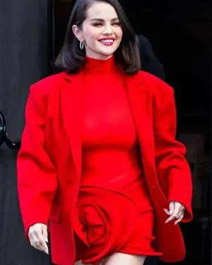 Alternative view of Rare Beauty Event 2025 Selena Gomez Red Blazer