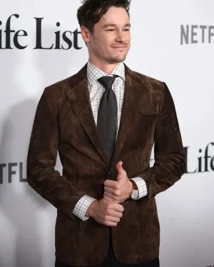 The Life List 2025 Kyle Allen Brown Velvet Blazer