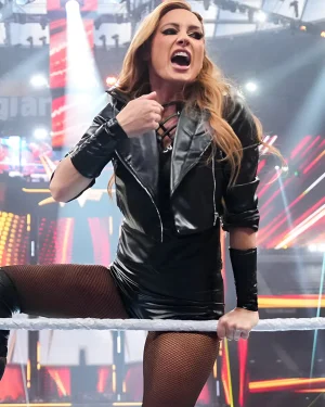 Wrestlemania 41 Becky Lynch Leather Jacket