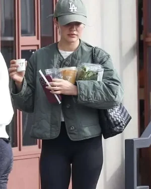 Alternative view of Studio City 2025 Lucy Hale Green Jacket