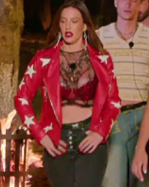 Battle Camp S01 Polly Brindle Red Leather Jacket