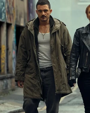 Deep Cover 2025 Orlando Bloom Cotton Coat