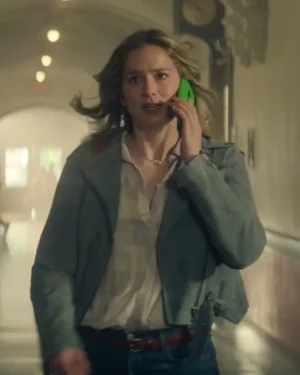 Elizabeth Lail You S05 Biker Leather Jacket