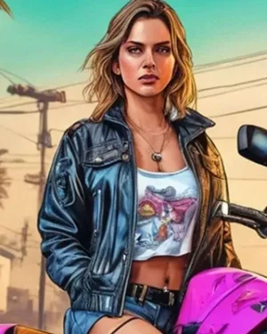GTA VI Female Protagonist Leather Jacket