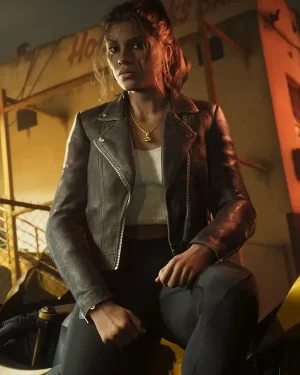 GTA VI Lucia Caminos Biker Leather Jacket