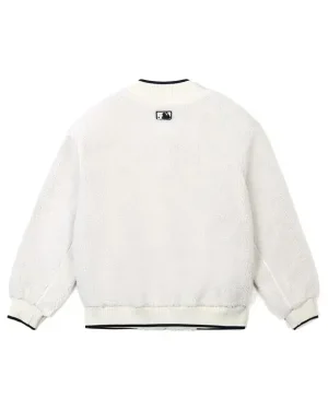 MLB New York Yankees Unisex White Sherpa Jacket