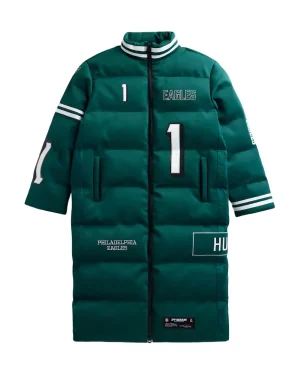 NFL Player Jalen Hurts Philadelphia Eagles Puffer Long Coat