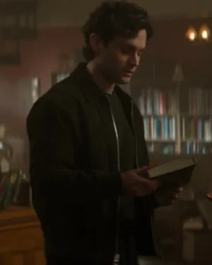 Alternative view of Penn Badgley You S05 Black Wool Jacket