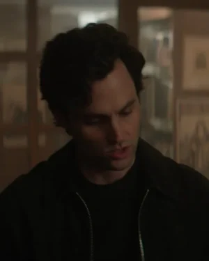 Penn Badgley You S05 Black Wool Jacket
