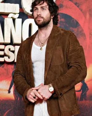 28 Years Later Aaron Taylor Johnson Leather Blazer