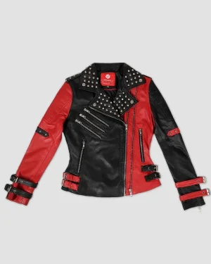 AEW 2025 Toni Storm Studded Biker Leather Jacket