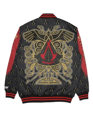 Assassin’s Creed Shadows 2025 AEW Will Ospreay Printed Varsity Bomber Jacket For Sale