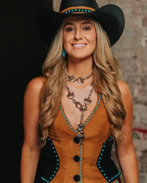 CMA Music Festival 2025 Lainey Wilson Leather Vest